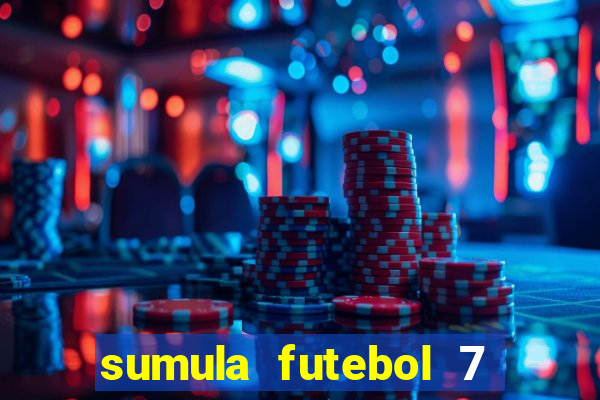 sumula futebol 7 society excel